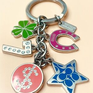 Vintage Coach Luck Charm Keychain